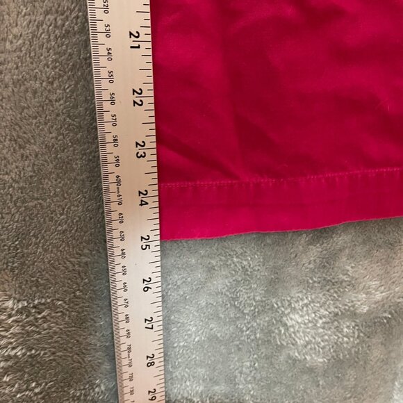 Vtg Talbots Women Old Money Classic Flat Front High Rise Crop Chino Pant 10 Pink - Picture 9 of 12